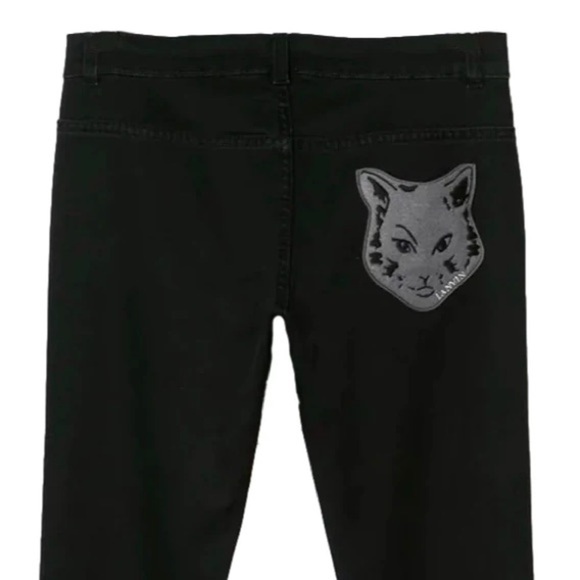 Lanvin Girls Cat Pocket Skinny Jeans size 4 - Picture 4 of 9